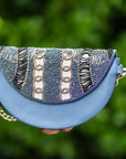 Charcoal Ringlets Clutch Bag