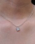 Diamond Padlock Necklace