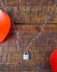 Diamond Padlock Necklace