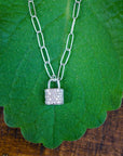 Diamond Padlock Necklace
