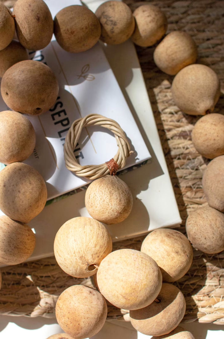 Dried Gourd Ball Table Garland