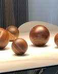 Bolivian Hand Carved Decorative Rosewood Balls Set