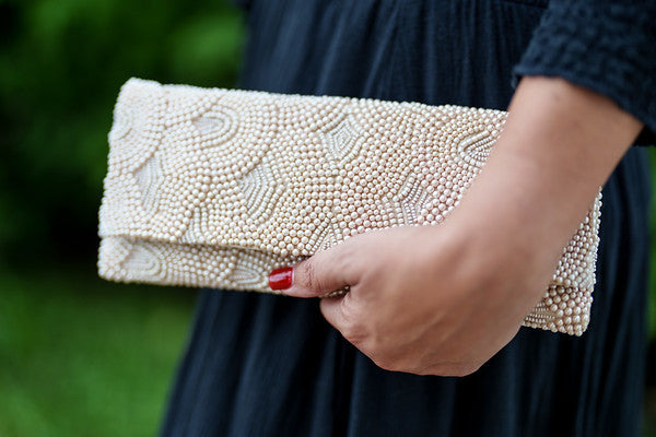 Nude Scales Clutch Bag