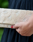 Nude Scales Clutch Bag