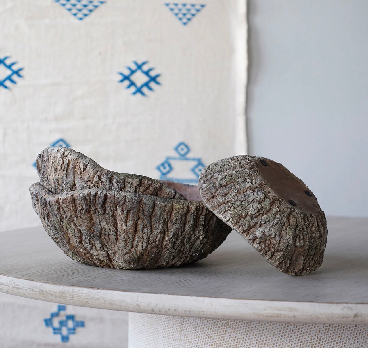 Concrete Faux Bois Bowl