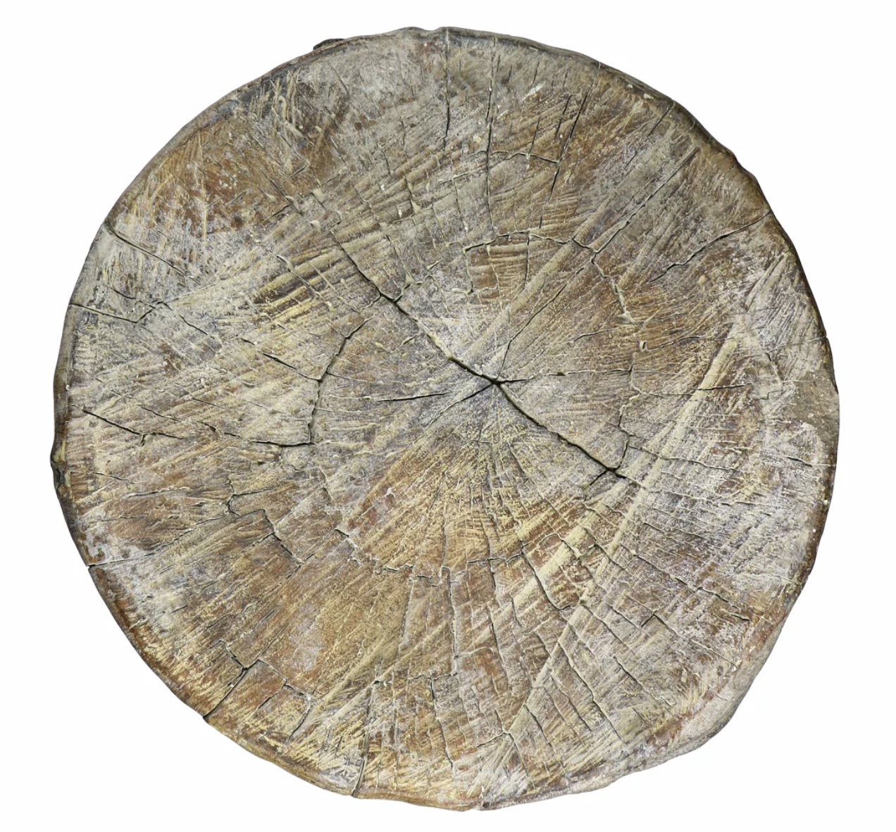 Faux Bois Stump Accent Table