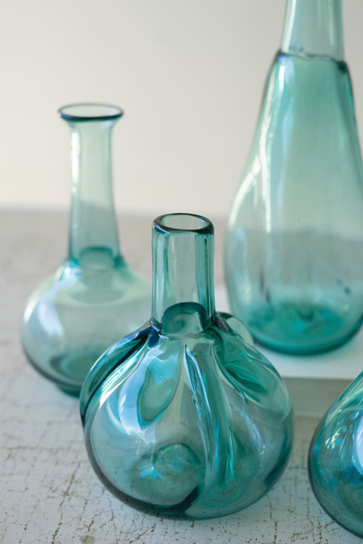 Set of 6 Bottle Bud Vases