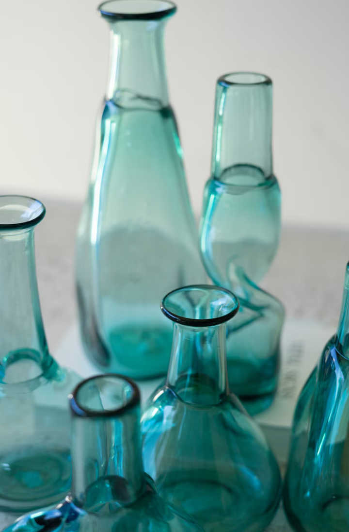 Set of 6 Bottle Bud Vases