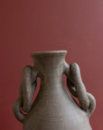 Set of 2 Knotted Handle Clay Ombre Vessels