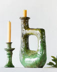 Tamegroute Taper Candle Holder | Small Green
