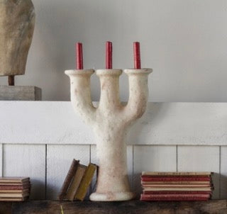 Tamegroute Sculpture Fez Candlestick Unglazed