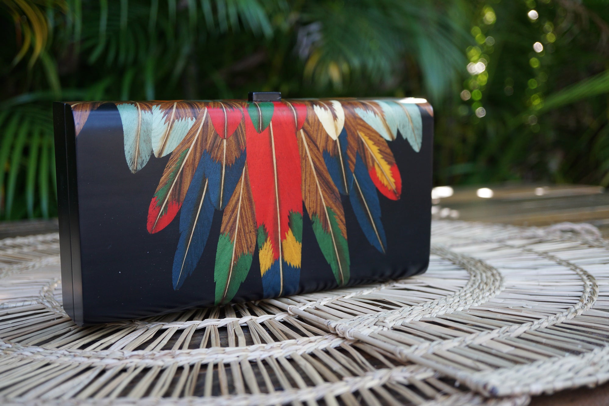 Brazilian Handmade Marquetry Wood Decorative Box