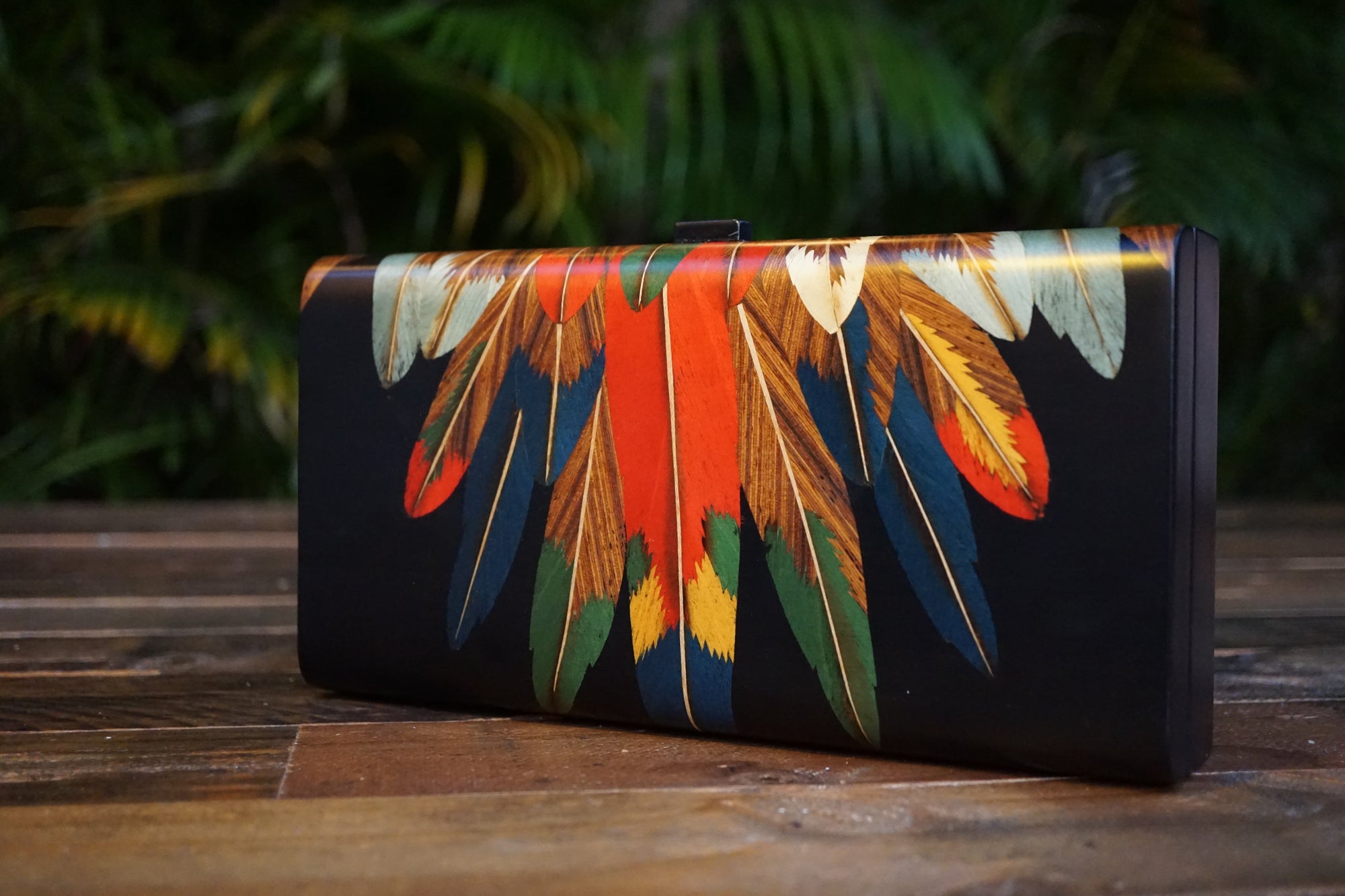 Brazilian Handmade Marquetry Wood Decorative Box