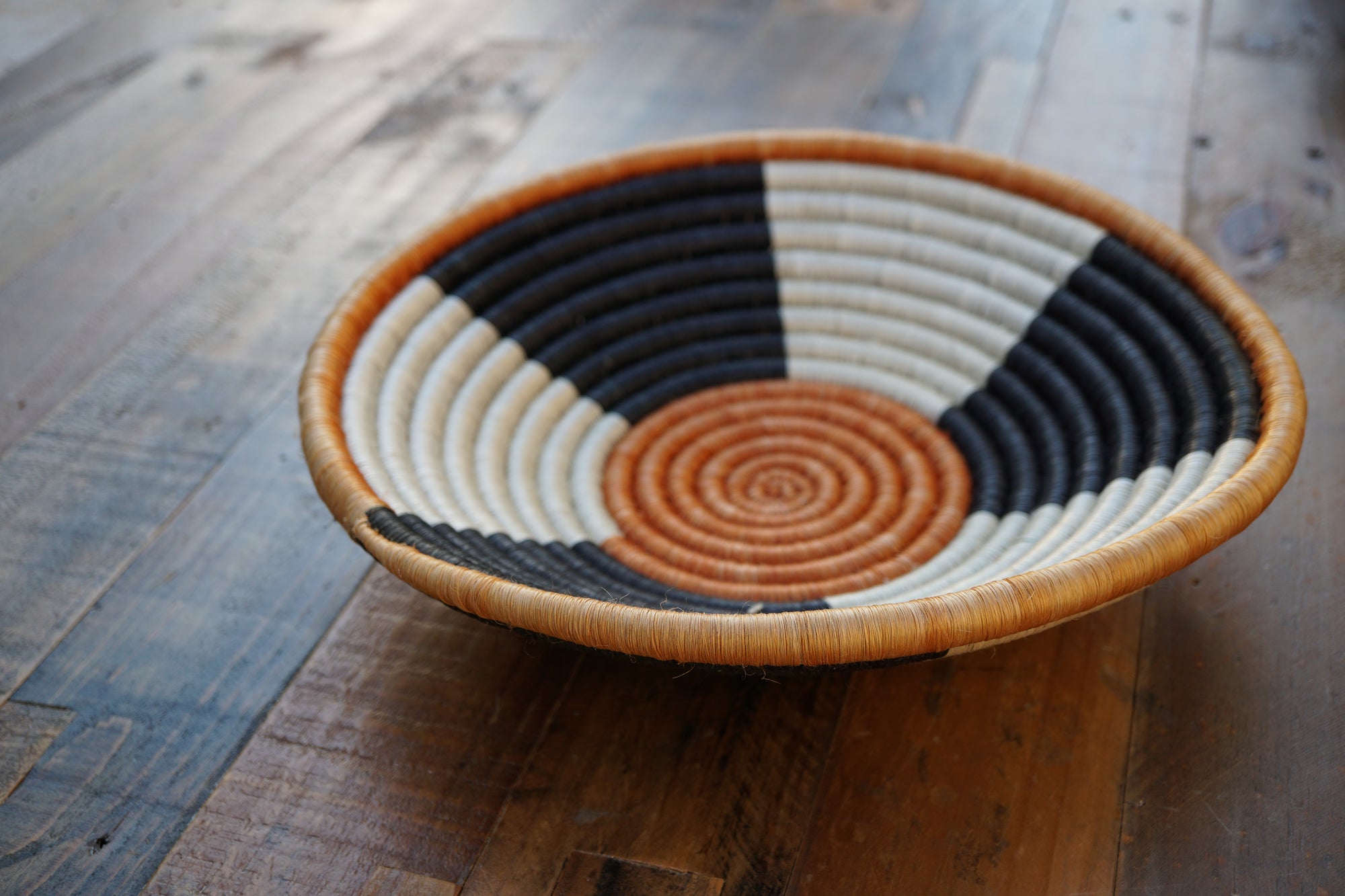 Large Basket - Geometeric Design- Brick