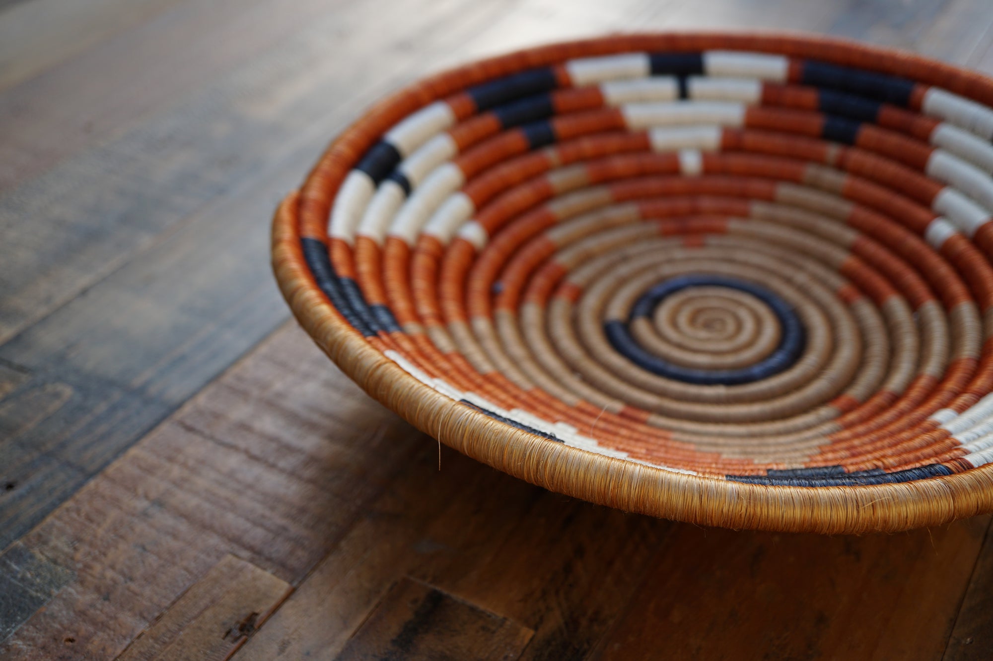 Large Basket - Flower Design- Brick