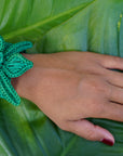 Orchid Handwoven Cuff Bracelet