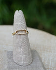 Diamond Paperclip Ring