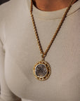 Vintage Treasure Coin Pendant and Necklace