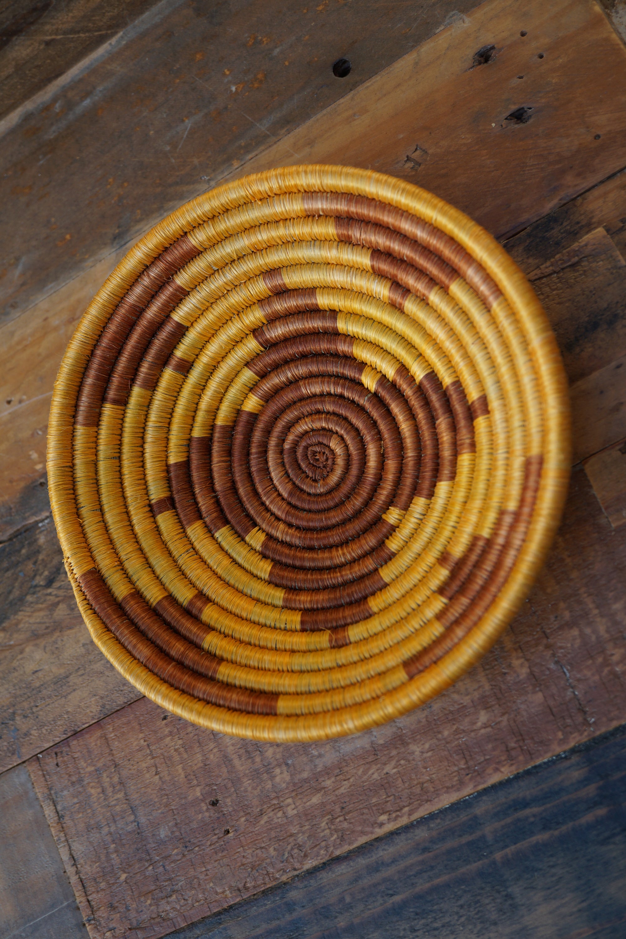 Small Basket - Burst Design-  Yellow