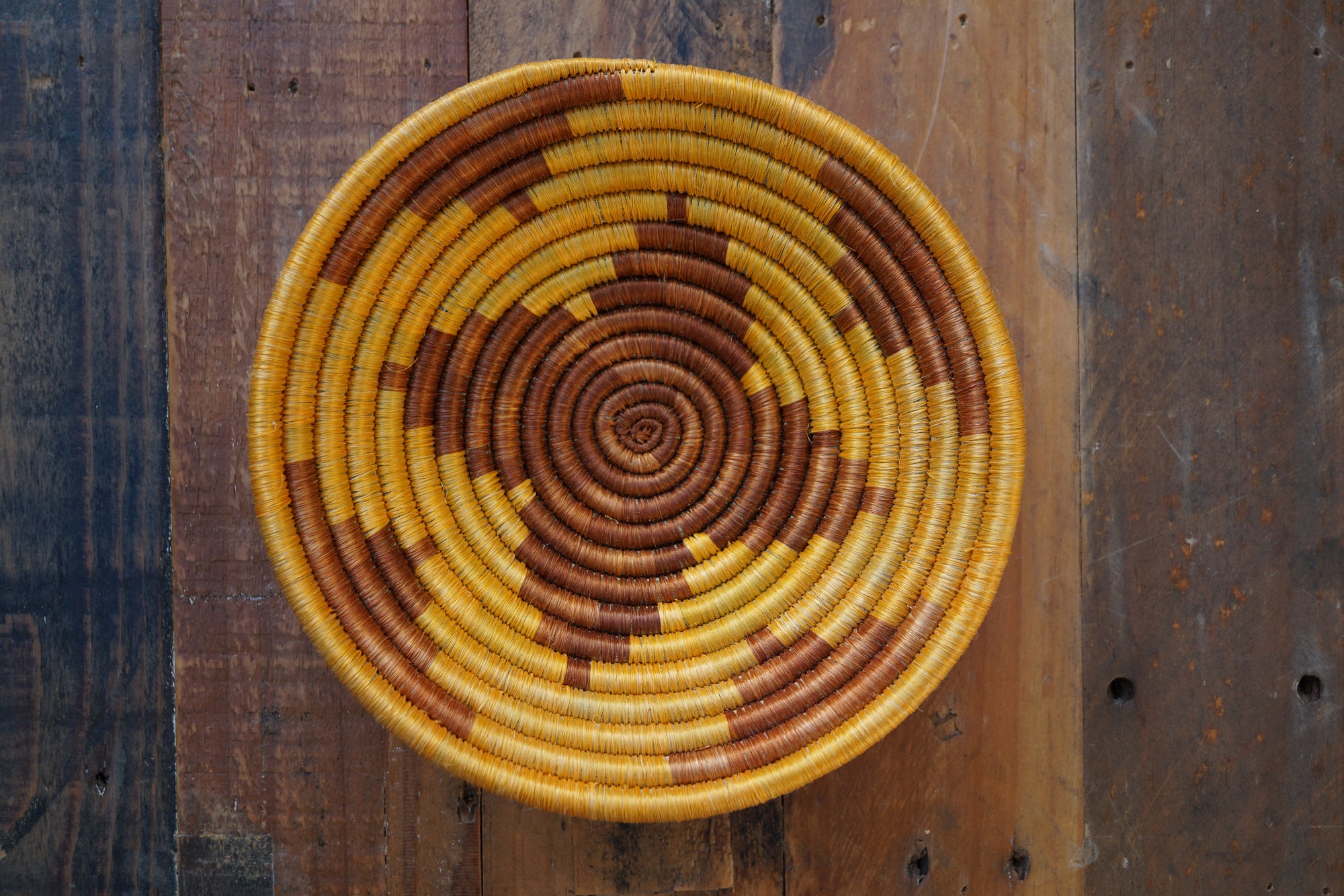 Small Basket - Burst Design-  Yellow