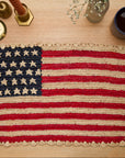Handcrafted Scalloped Americana Placemats-American Flag Design - Payton James X Tuckernuck
